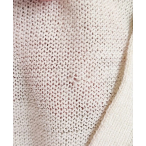 J Crew Alpaca Merino Wool Blend V Neck Cardigan Sweater, Ivory Gray, M - Picture 5 of 6